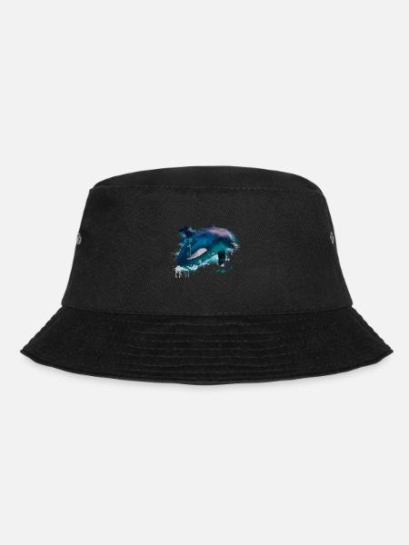 Delfin Meeresbewohner Säugetier Delfine - Bucket Hat - Schwarz