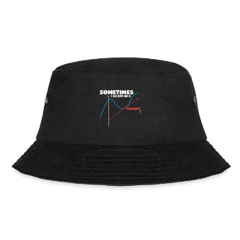 Math Humor Sometimes I Go Off On A Tangent - Bucket Hat - black - Front - Lela (165cm)