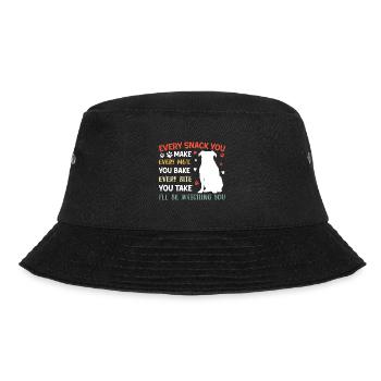 Dogs - Every snack you make i ́ll be watching you! - Bucket Hat - black - Front - Lela (165cm)