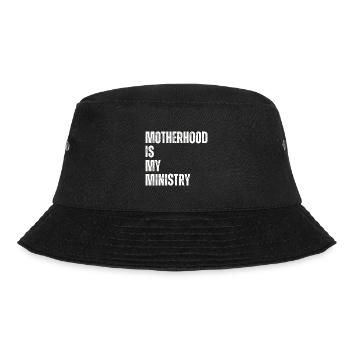 Mom Life Mom Motherhood Is My Ministry - Bucket Hat - black - Front - Lela (165cm)