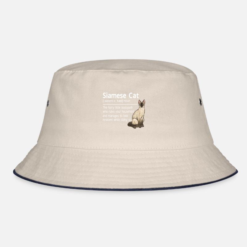 Siamese Cat Siamese Cat Bucket Hat