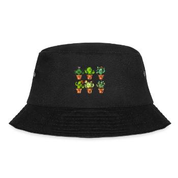 Cactus Succulent Plants - Bucket Hat - black - Front - Lela (165cm)