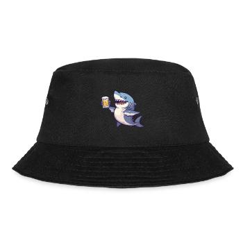 Hai Bier Comic Party - Bucket Hat - Schwarz - Vorne - Lela (165cm)