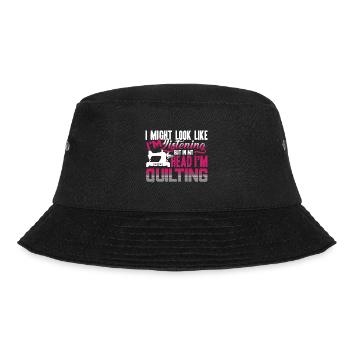Quilter In My Head I am Quilting - Bucket Hat - black - Front - Lela (165cm)
