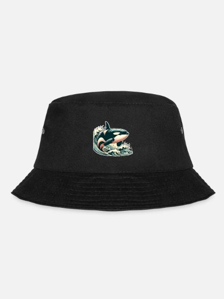 Orca Schwertwal - Bucket Hat - Schwarz