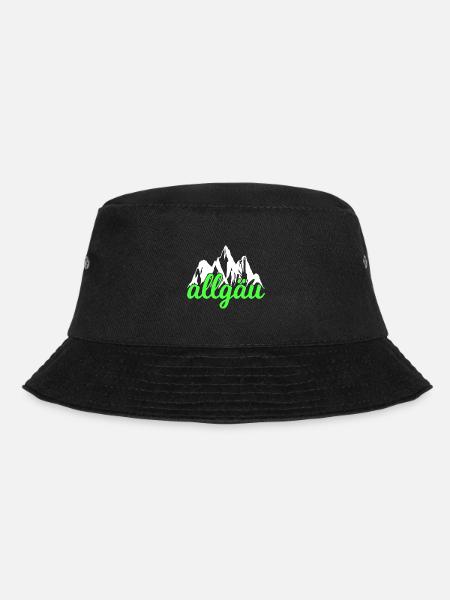 Allgäu Berge Wandern Klettern - Bucket Hat - Schwarz