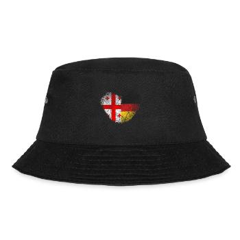 Georgien Fingerabdruck für stolze Deutsch-Georgier - Bucket Hat - Schwarz - Vorne - Lela (165cm)