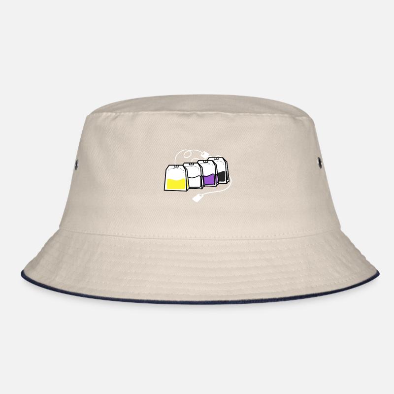Nonbinary Pride Tea Bag Nonbinary Pride Bucket Hat