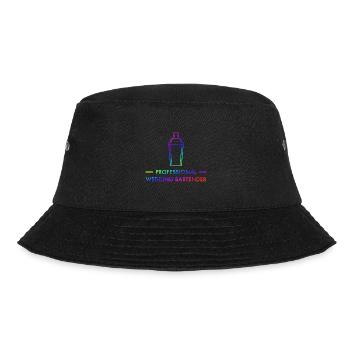 Hochzeit Barkeeper Cocktail Longdrink Geschenk - Bucket Hat - Schwarz - Vorne - Lela (165cm)