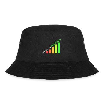 US Dollar wird steigen - Bucket Hat - Schwarz - Vorne - Lela (165cm)