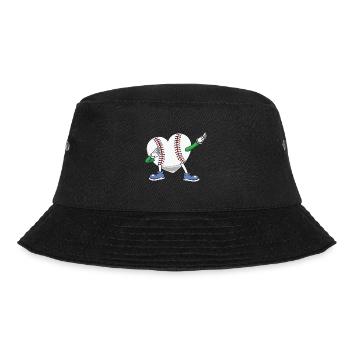 Baseball - Bucket Hat - Schwarz - Vorne - Lela (165cm)
