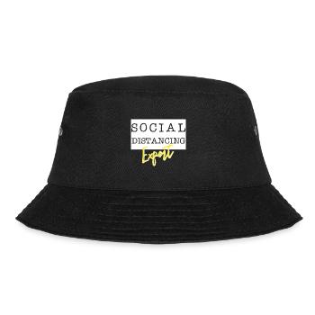 Social Distancing Expert - Bucket Hat - Schwarz - Vorne - Lela (165cm)