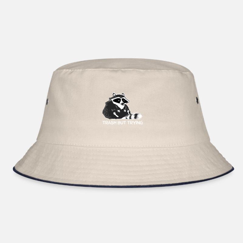 Waschbär Racoon Lustig Spruch Geschenk Bucket Hat