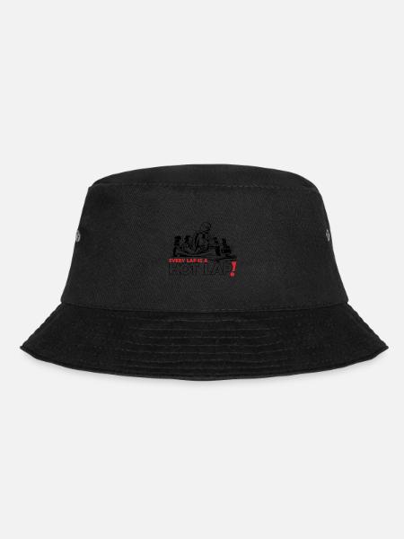 Vintage Retro Go Kart Fahrer Rennen, jede Runde ist - Bucket Hat - Schwarz