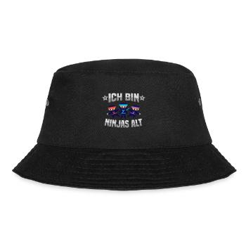 Dritter Geburtstag Kämpfer 3. Geburtstag Ninja - Bucket Hat - Schwarz - Vorne - Lela (165cm)