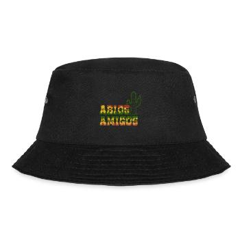 Abios Amigos - Mittelfinger Abitur Abi - Bucket Hat - Schwarz - Vorne - Lela (165cm)