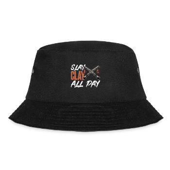 Trapschießen Skeet Tontaubenschießen - Bucket Hat - Schwarz - Vorne - Lela (165cm)