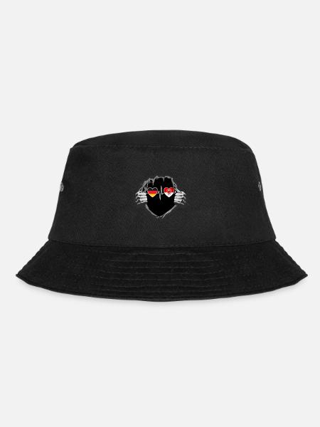 Deutschland und Brandenburg Fahne Flaggen - Bucket Hat - Schwarz
