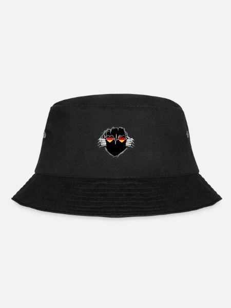Deutschland und Rheinland-Pfalz Fahne Flaggen - Bucket Hat - Schwarz