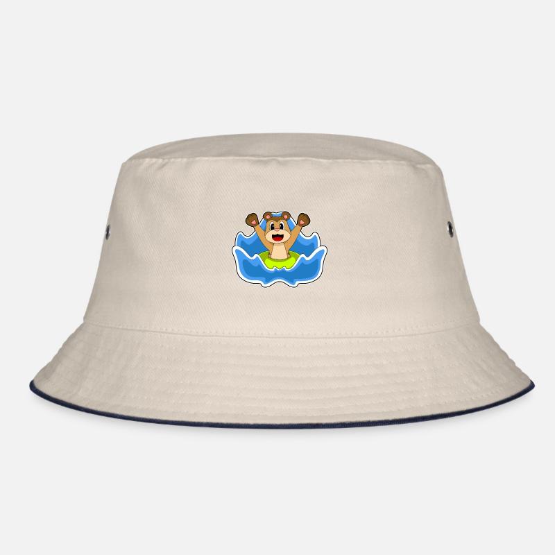 Erdmännchen Schwimmen Rettungsring Bucket Hat