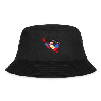 Filipina Wife Design für stolze Pinoys - Bucket Hat - Schwarz - Vorne - Lela (165cm)