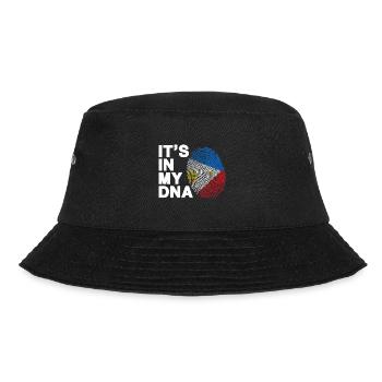 Philippinen DNA Design für stolze Pinoys - Bucket Hat - Schwarz - Vorne - Lela (165cm)