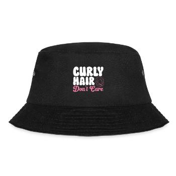 Curly Hair Afro Curls Natural Hair - Bucket Hat - black - Front - Lela (165cm)