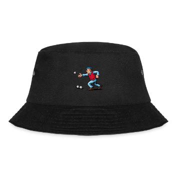 Franzose spielt Petanque für einen Petanque - Bucket Hat - Schwarz - Vorne - Lela (165cm)