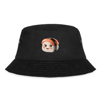 Glücklich Sushi - Bucket Hat - Schwarz - Vorne - Lela (165cm)