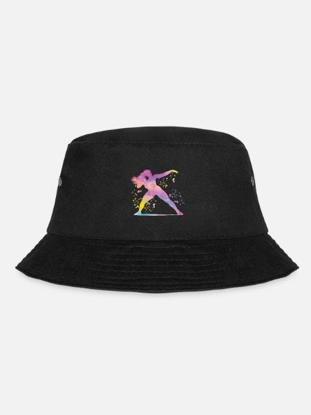 Kugelstoßer Colorsplash Kugelstoßen - Bucket Hat - Schwarz