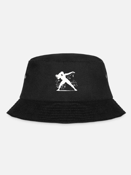 Kugelstoßer Colorsplash Kugelstoßen - Bucket Hat - Schwarz