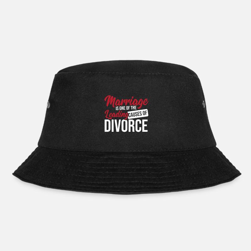 Scheidung Ende der Ehe Scheidung geschieden - Bucket Hat - Schwarz