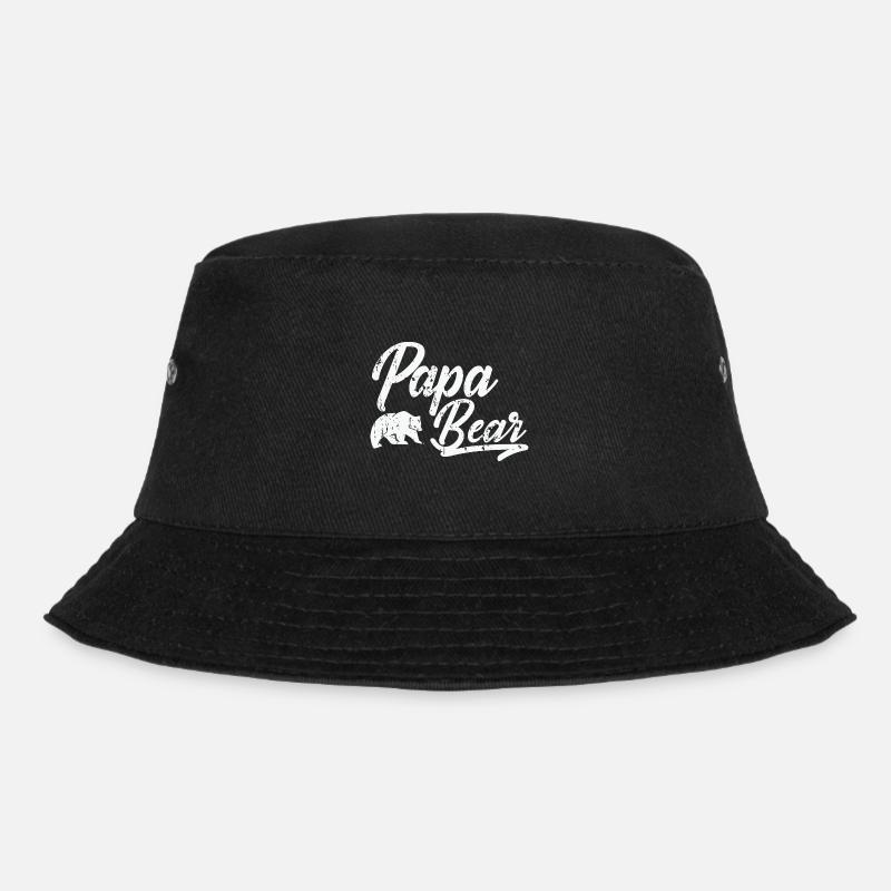 Papa Bear - Bucket Hat - Schwarz