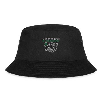 Hacker Mein Anderer Computer Ist Deiner - Bucket Hat - Schwarz - Vorne - Lela (165cm)