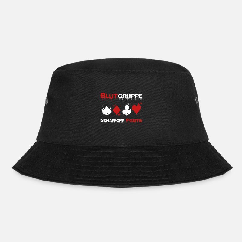 Schafkopf Kartenspiel Bayern Geschenk - Bucket Hat - Schwarz