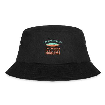 Long Point Beach Answer To All Life's Problems - Bucket Hat - Schwarz - Vorne - Lela (165cm)