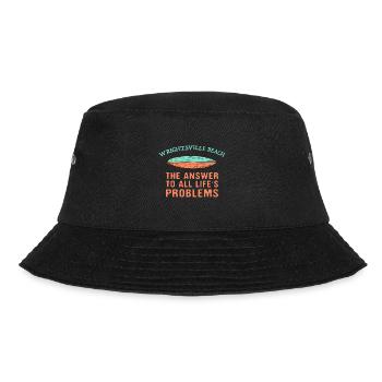 Wrightsville Beach Answer To All Life's Problems - Bucket Hat - black - Front - Lela (165cm)
