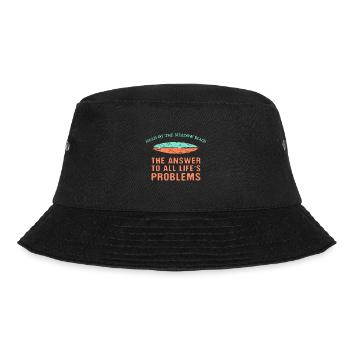Head of the Meadow Beach Answer To All Life's - Bucket Hat - Schwarz - Vorne - Lela (165cm)
