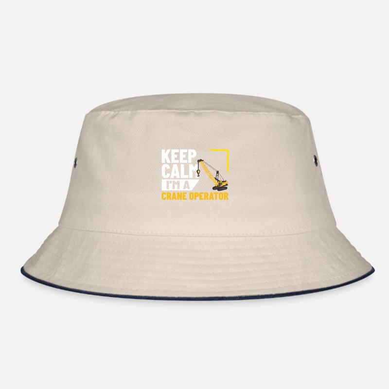 Crane Operator Construction Worker Crane Tower Training Bucket Hat