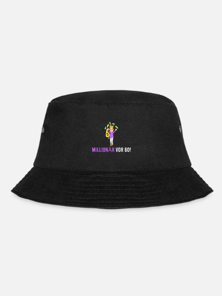 Millionär vor 60! - Bucket Hat - Schwarz