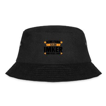 Imker Bienen Biene Geschenk - Bucket Hat - Schwarz - Vorne - Lela (165cm)