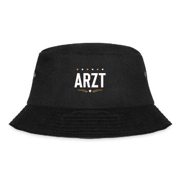 Arzt Beruf - Bucket Hat - Schwarz - Vorne