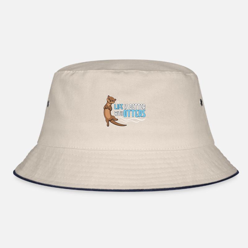 Leben mit Ottern Seeotter Wildtiere Waldtier Bucket Hat