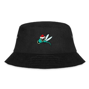 Drachenfliege Weihnachten libelle - Bucket Hat - Schwarz - Vorne - Lela (165cm)