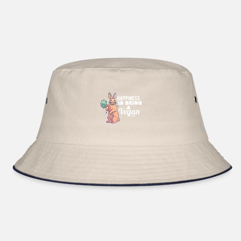 healthy rabbit carrot vegan gift Bucket Hat