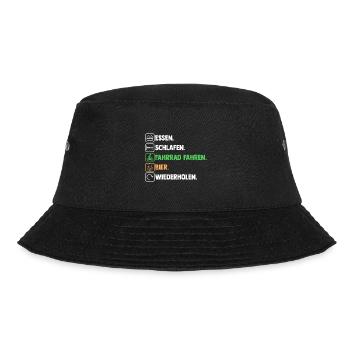 Bier Fahrradfahrer Rad Fahrrad - Bucket Hat - Schwarz - Vorne - Lela (165cm)