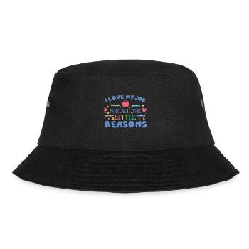Unterrichten Kindertagesstätte Montessori - Bucket Hat - Schwarz - Vorne - Lela (165cm)