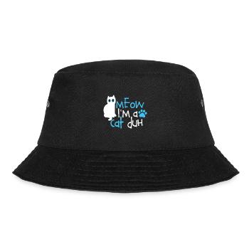 Miau, ich bin eine Katze Duh süße Katze Halloween-Geschenk - Bucket Hat - Schwarz - Vorne - Lela (165cm)