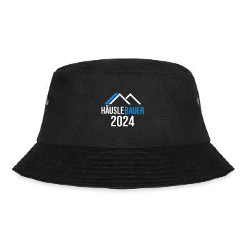 Bauherr 2024 Hausbau Neubau Baustelle Richtfest - Bucket Hat - Schwarz - Vorne - Lela (165cm)