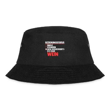 Beziehungsstatus Ich Mit Dir Du Mit Mir Wir Mit We - Bucket Hat - Schwarz - Vorne - Lela (165cm)